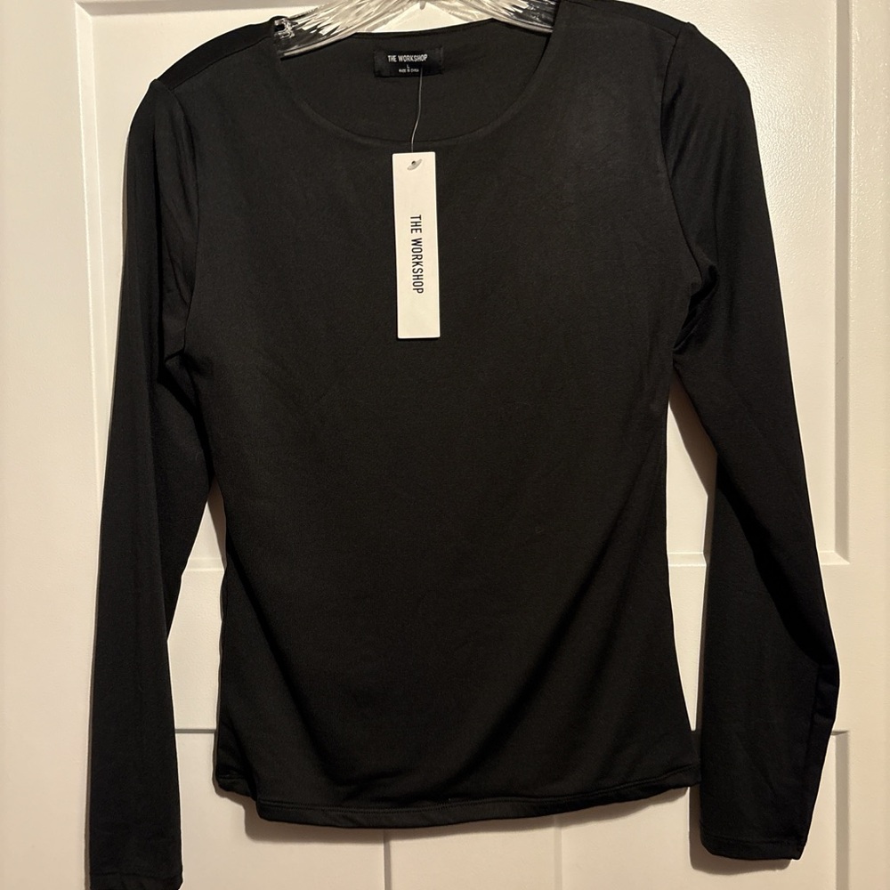 Elegant Black Long Sleeve Tee